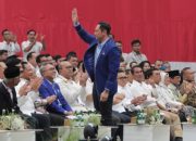 AHY Hadiri Penutupan Rapimnas Gerindra, Sinergi Demokrat-Gerindra Demi Indonesia Maju