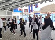 Jaga Kebugaran Relawan SPPG Panglayungan Gelar Senam Sehat