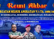 Reuni Akbar Dikcatam Milsuk TNI – AL Angkatan – V/I Tahun 1986–1987 Digelar di Surabaya*, Mengusung Tema : Indahnya Silahturahmi Dalam Kebersamaan