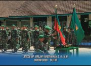 Dandim 0808/Blitar Sambut Peleton Beranting Yudha Wastu Pramuka Jaya Kodam V/Brawijaya Di Blitar