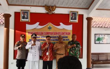 Pengambilan Sumpah Jabatan Perangkat Desa Glandang , Perkuat Pelayanan Publik di Tingkat Desa