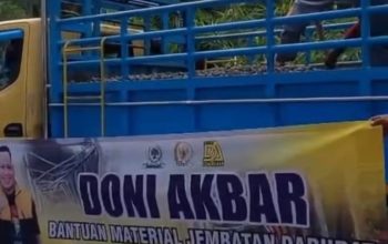Ini Bukan Kampanye: Aspal Retak, Jembatan Terputus Tak Menunggu Paripurna Doni Akbar Turun, Material Jembatan Darurat Datang
