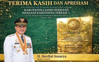 Ciamis Raih Predikat Kabupaten Terbaik I Nasional Pengelolaan Sampah 2025, Bupati Herdiat Sunarya Sampaikan Apresiasi untuk Seluruh Elemen