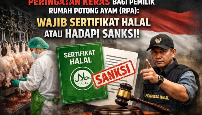 Peringatan Keras bagi Pemilik Rumah Potong Ayam (RPA): Wajib Sertifikat Halal atau Hadapi Sanksi