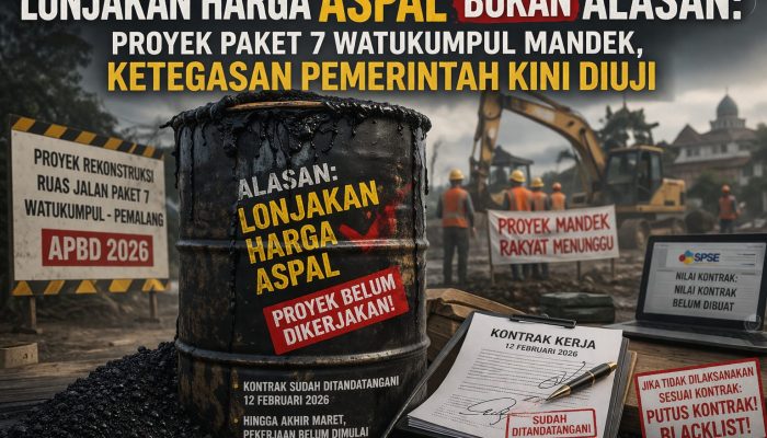 Lonjakan Harga Aspal Bukan Alasan: Proyek Paket 7 Belik – Watukumpul Belum Dikerjakan, Ketegasan Pemerintah Kini Diuji