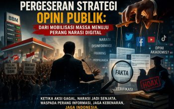 EDITORIAL : Pergeseran Strategi Opini Publik , Dari Mobilisasi Massa Menuju Perang Narasi Digital