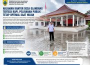 Penataan Halaman Kantor Desa Glandang Tingkatkan Kualitas Pelayanan Publik