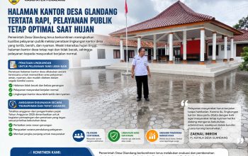 Penataan Halaman Kantor Desa Glandang Tingkatkan Kualitas Pelayanan Publik