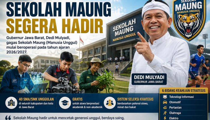 Sekolah Maung Segera Hadir, Jawa Barat Siapkan Lompatan Strategis Cetak Manusia Unggul