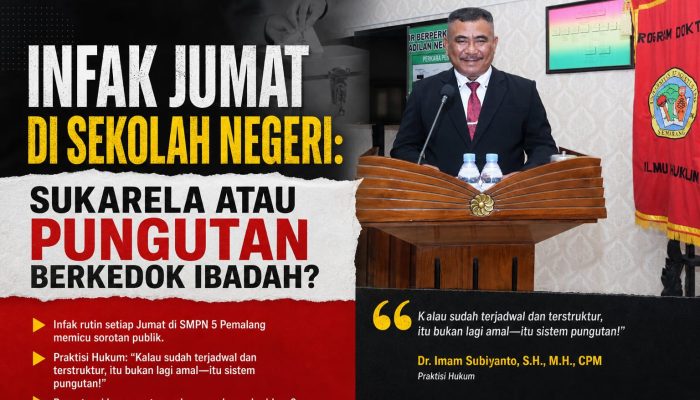 INFAK Jumat di Sekolah Negeri: Sukarela atau Pungutan Berkedok Ibadah?