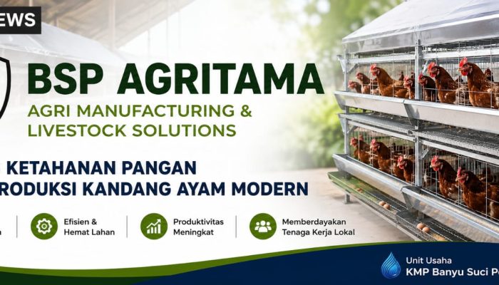 BSP Agritama Dorong Ketahanan Pangan Lewat Produksi Kandang Ayam Modern dari Pemalang