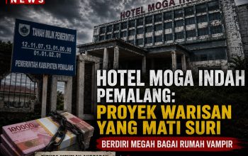Hotel Moga Indah di Pemalang: Proyek Warisan Yang Mati Suri, Berdiri Megah Bagai Rumah Vampir