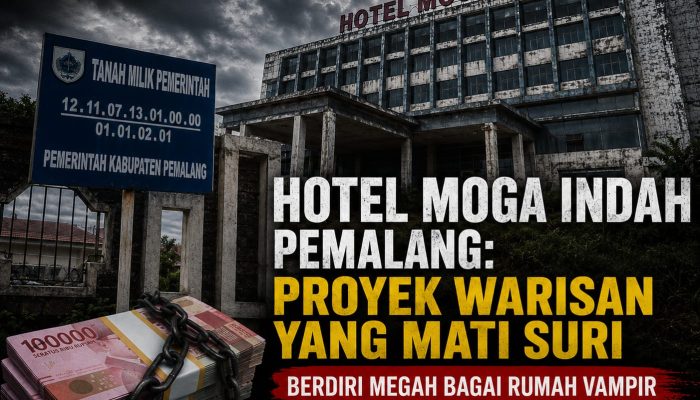 Hotel Moga Indah di Pemalang: Proyek Warisan Yang Mati Suri, Berdiri Megah Bagai Rumah Vampir