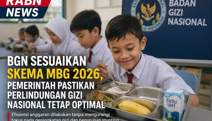BGN Sesuaikan Skema MBG 2026, Pemerintah Pastikan Perlindungan Gizi Nasional Tetap Optimal