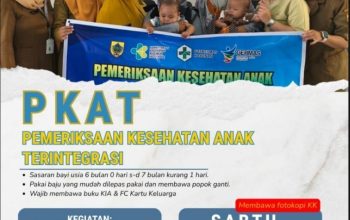 Puskesmas Kabunan Gelar Pemeriksaan Kesehatan Anak Terintegrasi untuk Bayi Usia 6–7 Bulan