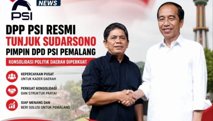 DPP PSI Resmi Tunjuk Sudarsono Pimpin DPD PSI Pemalang, Konsolidasi Politik Daerah Diperkuat