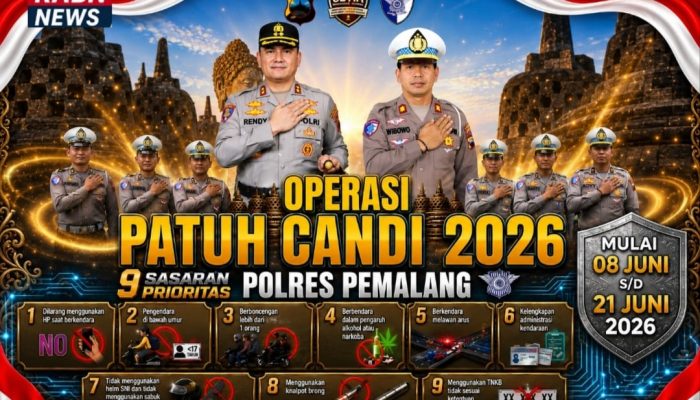 Operasi Patuh Candi 2026 Resmi Dimulai, Polres Pemalang Perkuat Budaya Tertib Berlalu Lintas