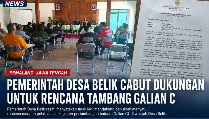 Desa Belik Tegaskan Sikap: Dukungan Tambang Dicabut, Aspirasi Warga Jadi Prioritas Utama