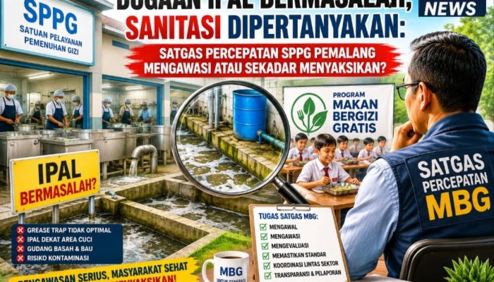 Dugaan IPAL Bermasalah, Sanitasi Dipertanyakan: Satgas Percepatan SPPG Pemalang Mengawasi atau Sekadar Menyaksikan?