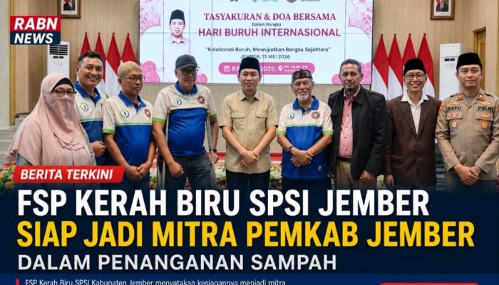 FSP Kerah Biru SPSI Jember Siap Bersinergi dengan Pemkab Jember Perkuat Pengelolaan Sampah Berkelanjutan