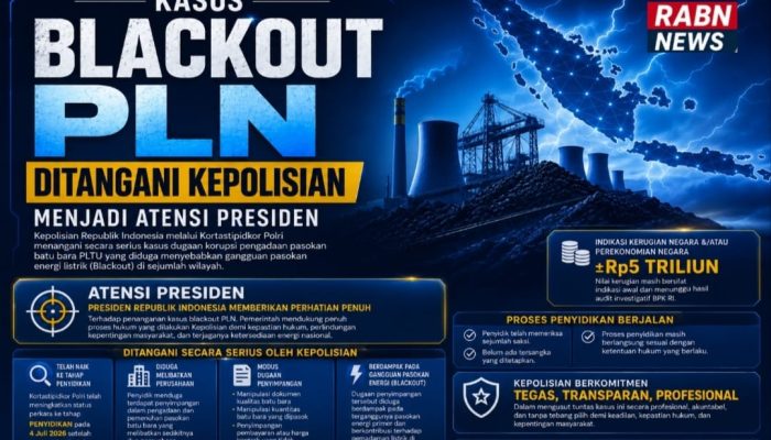 Kasus Dugaan Blackout PLN Naik Penyidikan, Presiden Beri Atensi Penuh
