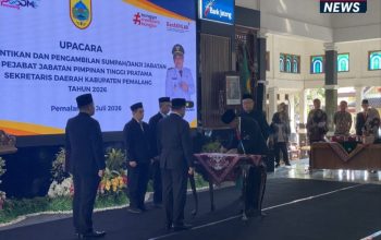 Bagus Sutopo Resmi Dilantik sebagai Sekda Kabupaten Pemalang