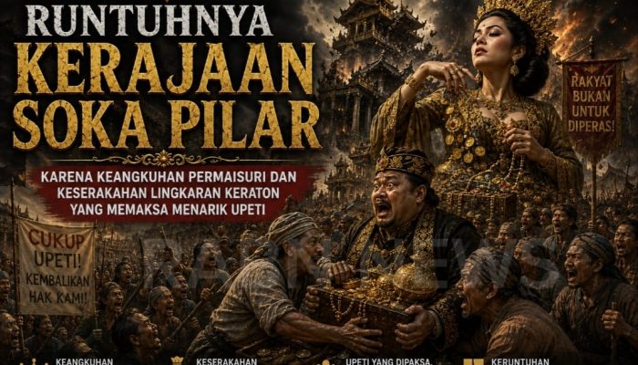 EDITORIAL || Runtuhnya Kerajaan Soka Pilar: Karena Keangkuhan Permaisuri dan Keserakahan Lingkaran Keraton yang Memaksa Menarik Upeti