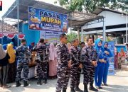 Danlanal Tegal Gelar Gerakan Pasar Murah di Pemalang, Sasar Warga Pesisir dan Nelayan