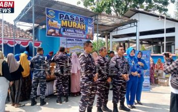 Danlanal Tegal Gelar Gerakan Pasar Murah di Pemalang, Sasar Warga Pesisir dan Nelayan