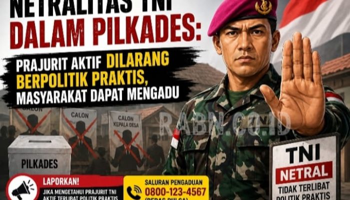 Netralitas TNI Dalam Pilkades: Prajurit Aktif Dilarang Berpolitik, Masyarakat Dapat Mengadu