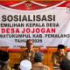 Pimpin Sosialisasi Pilkades di Jojogan, Camat Watukumpul Tegas Ingatkan Warga Tolak Jual Beli Suara.