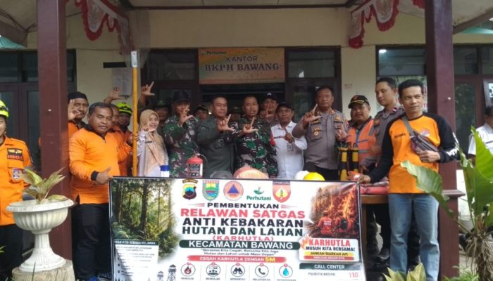 KPH Bawang Bentuk Satgas Relawan Anti-Karhutla, Libatkan MPA dan Unsur Lintas Sektor