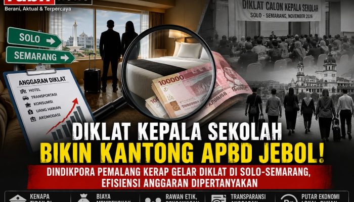 Diklat Kepala Sekolah Dindikpora Pemalang Kerap Digelar di Solo dan Semarang, Efisiensi Anggaran Dipertanyakan