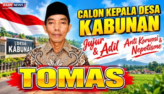 Menuju Pilkades Kabunan Tomas Teguhkan Komitmen Pengabdian, Usung Pemerintahan Desa yang Jujur dan Berintegritas