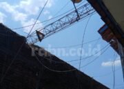 Tower Milik Dukcapil di Kecamatan Bantarbolang Ambruk,Tak Ada Korban Jiwa