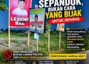Merusak Sepanduk, Merusak Etika: Ketika Pilkades Mulai Kehilangan Akal Sehat