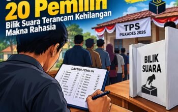 Diduga Satu Orang Mencatat 20 Pemilih berikut Tanda tangan, Bilik Suara Terancam Kehilangan Makna Rahasia,Jujur dan Adil
