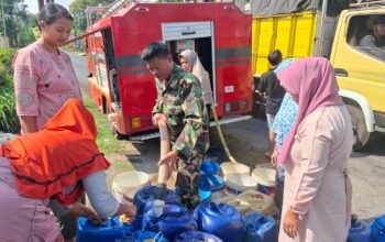 Sepuluh Hari Menanti Air Bersih, Kodim 0711/Pemalang Bantu Warga Karang Jambu