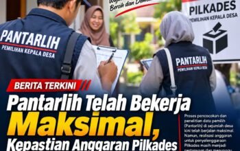 Panitia,Panwas dan Pantarlih Telah Bekerja Maksimal, Kepastian Anggaran Pilkades Masih Dinanti
