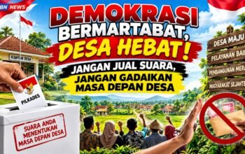 EDITORIAL | Demokrasi Bermartabat, Desa Hebat : Jangan Jual Suara, Jangan Gadaikan Masa Depan Desa
