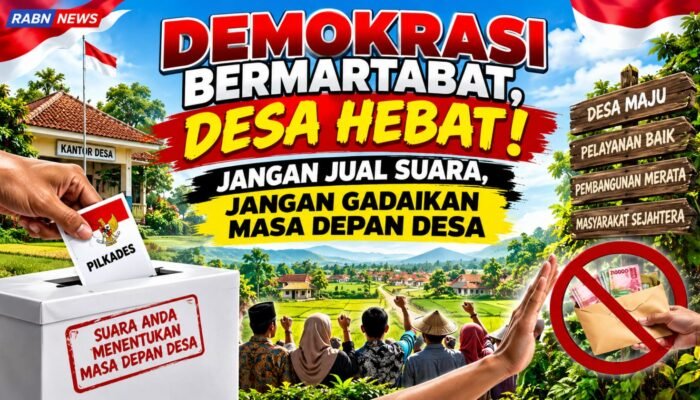 EDITORIAL | Demokrasi Bermartabat, Desa Hebat : Jangan Jual Suara, Jangan Gadaikan Masa Depan Desa