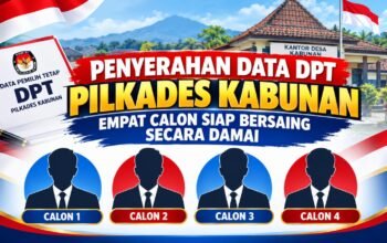 PENYERAHAN DATA DPT PILKADES KABUNAN, EMPAT CALON SIAP BERSAING SECARA DAMAI