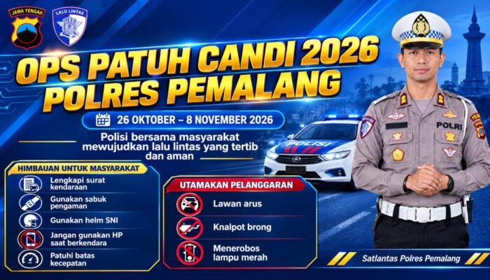 Polres Pemalang Gelar Operasi Patuh Candi 2026, Sasar Delapan Pelanggaran Prioritas