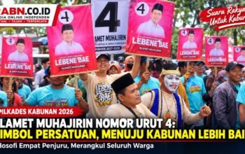 Cakades Slamet Muhajirin Nomor Urut 4: Filosofi Empat Penjuru, Simbol Kepemimpinan yang Merangkul Seluruh Warga Kabunan