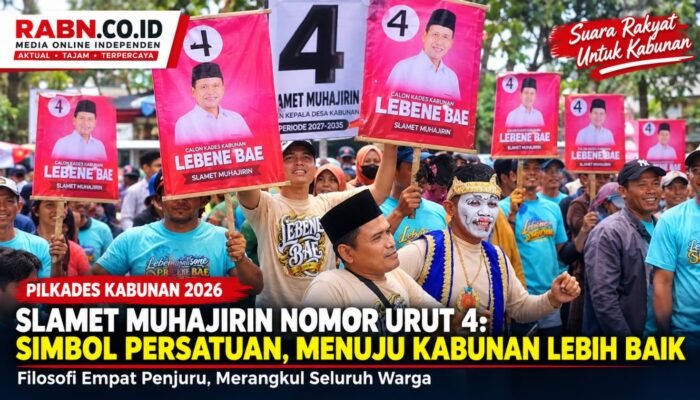 Cakades Slamet Muhajirin Nomor Urut 4: Filosofi Empat Penjuru, Simbol Kepemimpinan yang Merangkul Seluruh Warga Kabunan